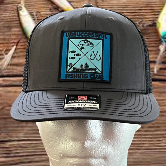 Hat - Unsuccessful Fishing Club Grey/Black