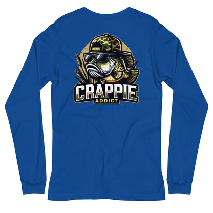 Crappie Addict Long Sleeve T Shirt