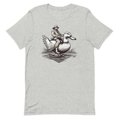 Man Riding Duck T shirt