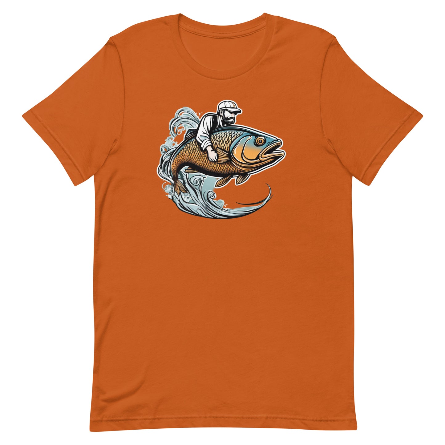 Man Riding Fish T Shirt