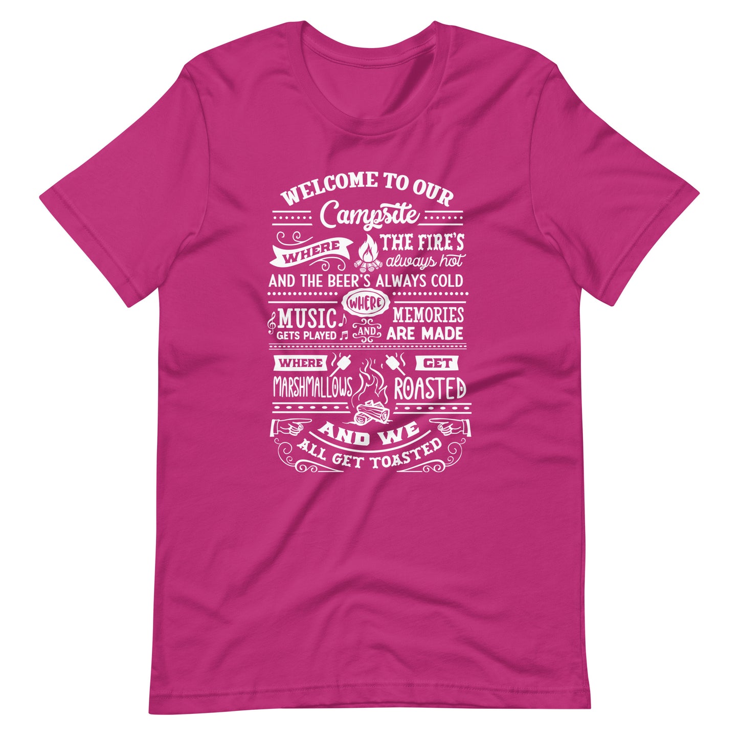 Welcome to our Campsite T Shirt