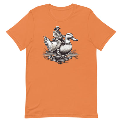 Man Riding Duck T shirt