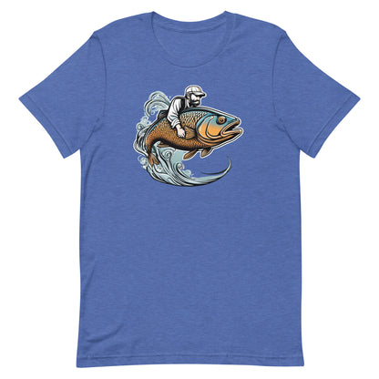 Man Riding Fish T Shirt