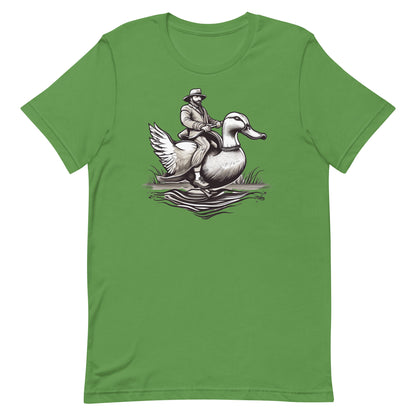 Man Riding Duck T shirt