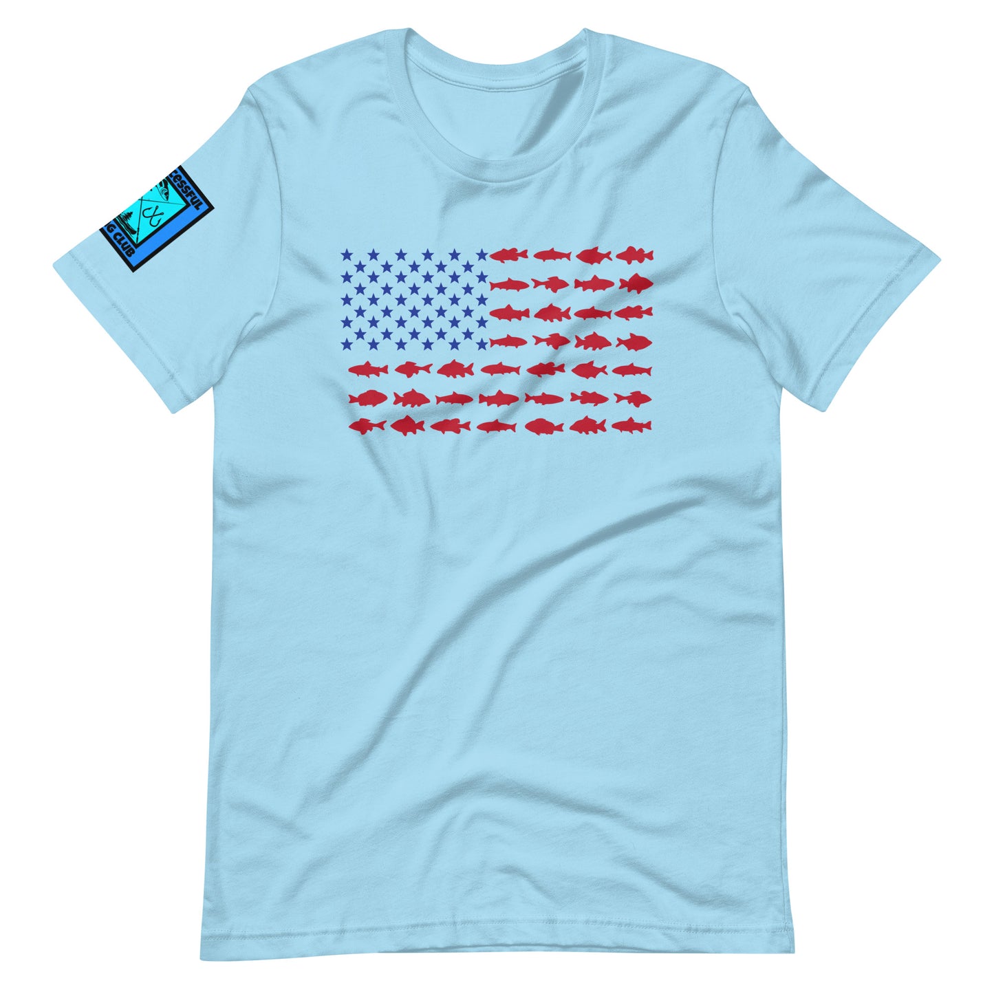 American Flag Fishing T Shirt