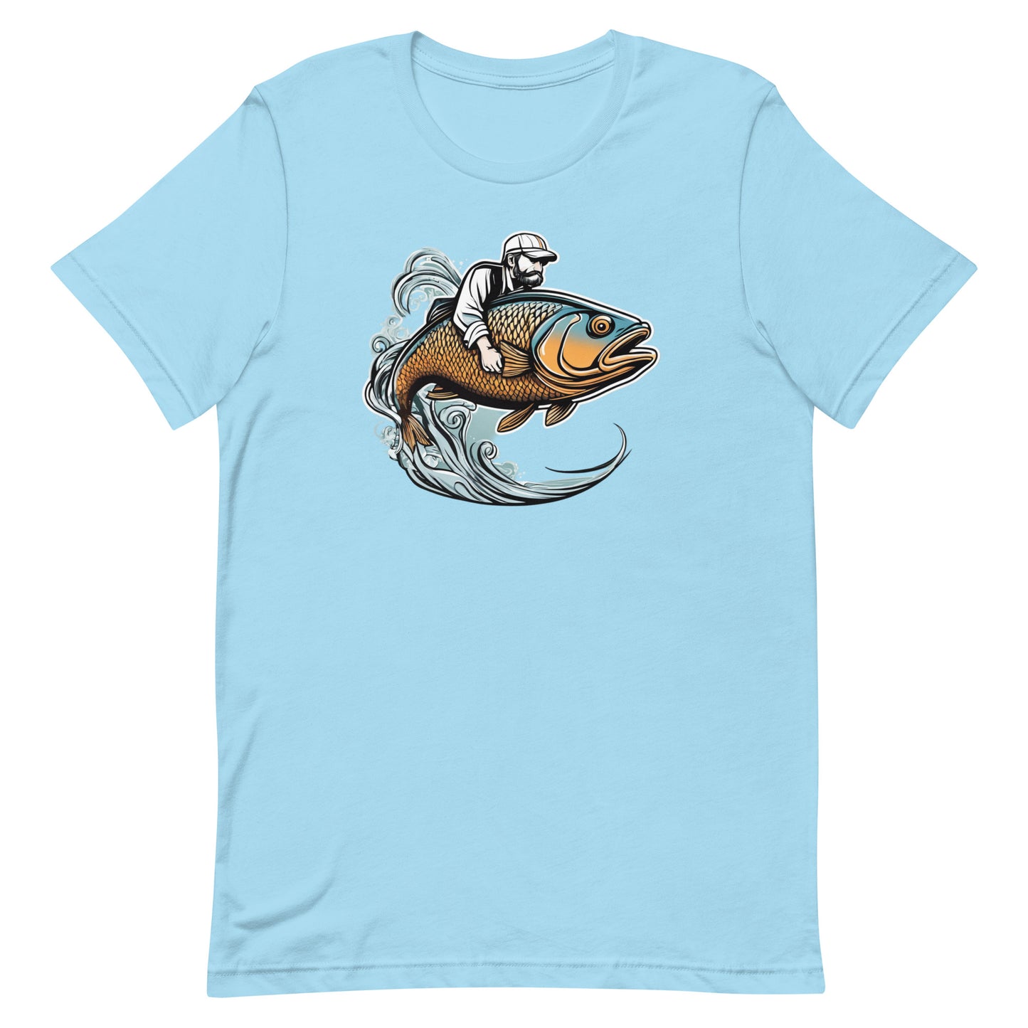 Man Riding Fish T Shirt