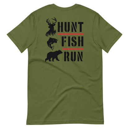 Hunt Fish Run T Shirt