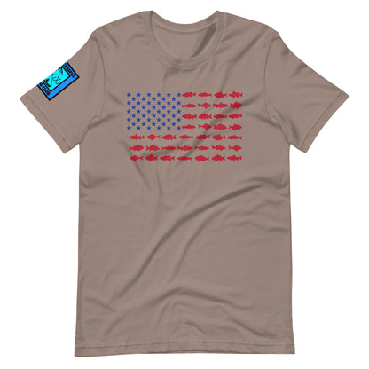 American Flag Fishing T Shirt