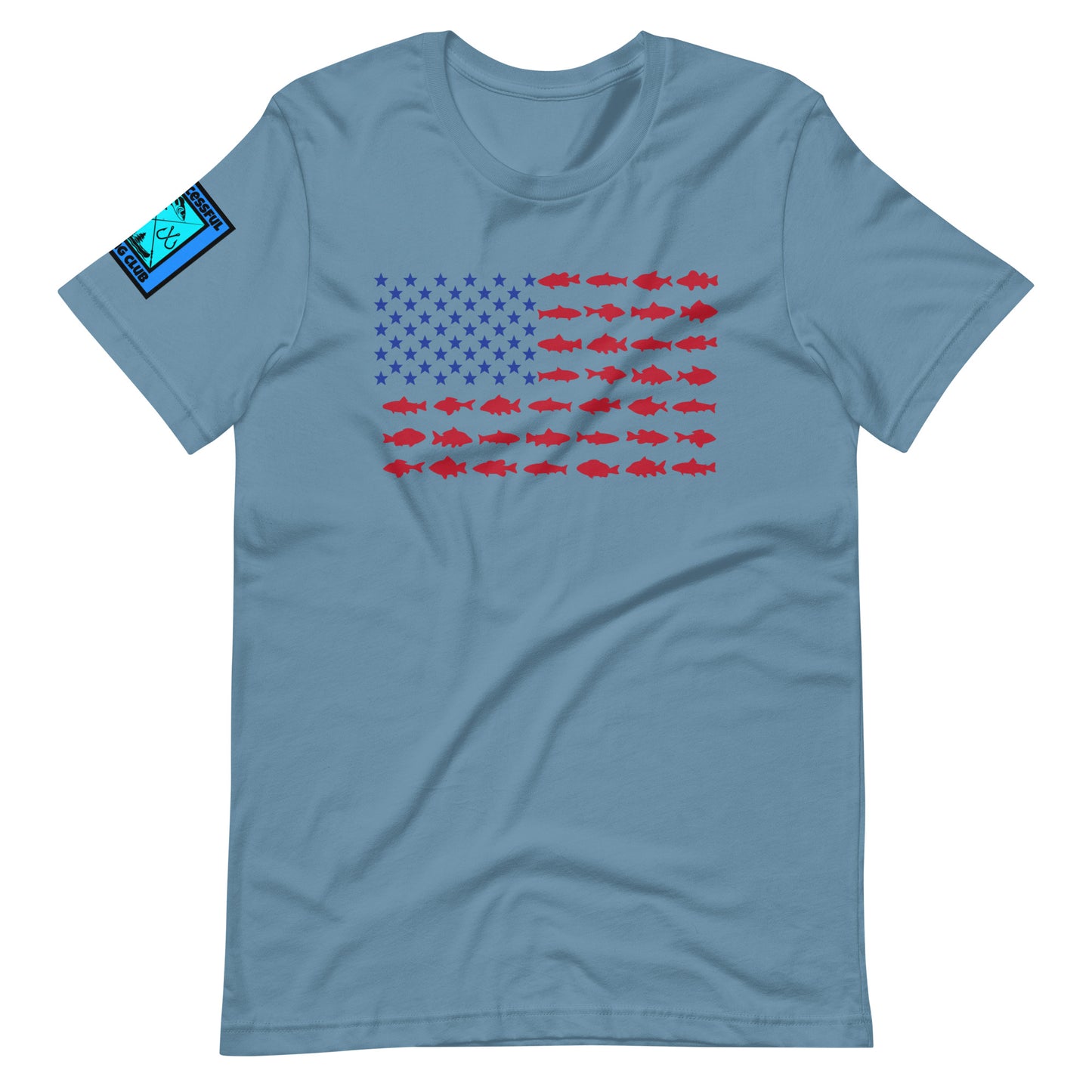 American Flag Fishing T Shirt