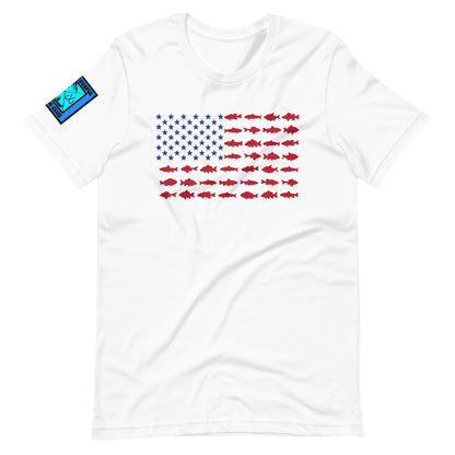 American Flag Fishing T Shirt